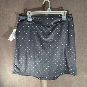 Costco Seg'ments Luxe Black and White Polka Dot Skort NWT L *No Pockets